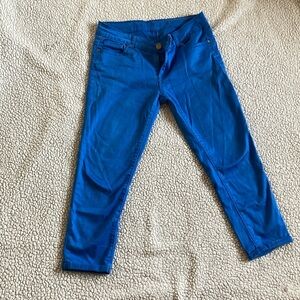 Blue capris